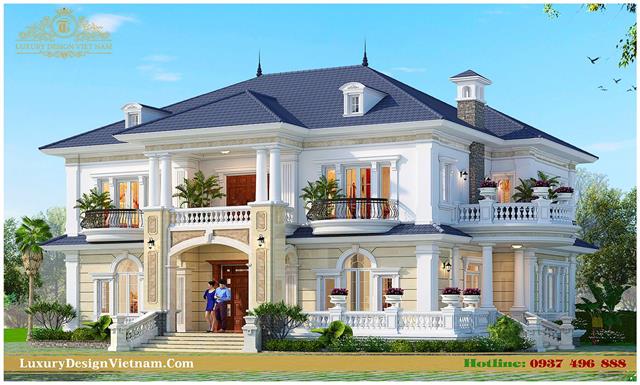 Biệt thự mái thái 2 tầng
