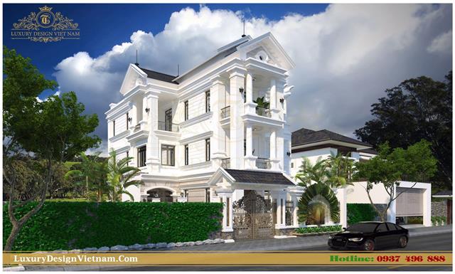 Biệt thự tân cổ điển 4 tầng